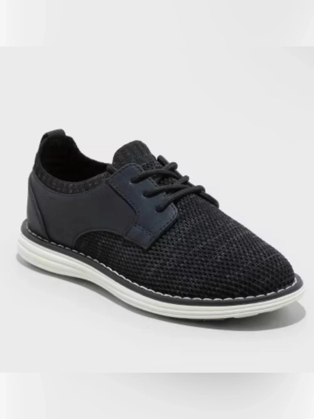 Cat & Jack Elijah Youth Dress Shoes - Black - Size 5 - NWT